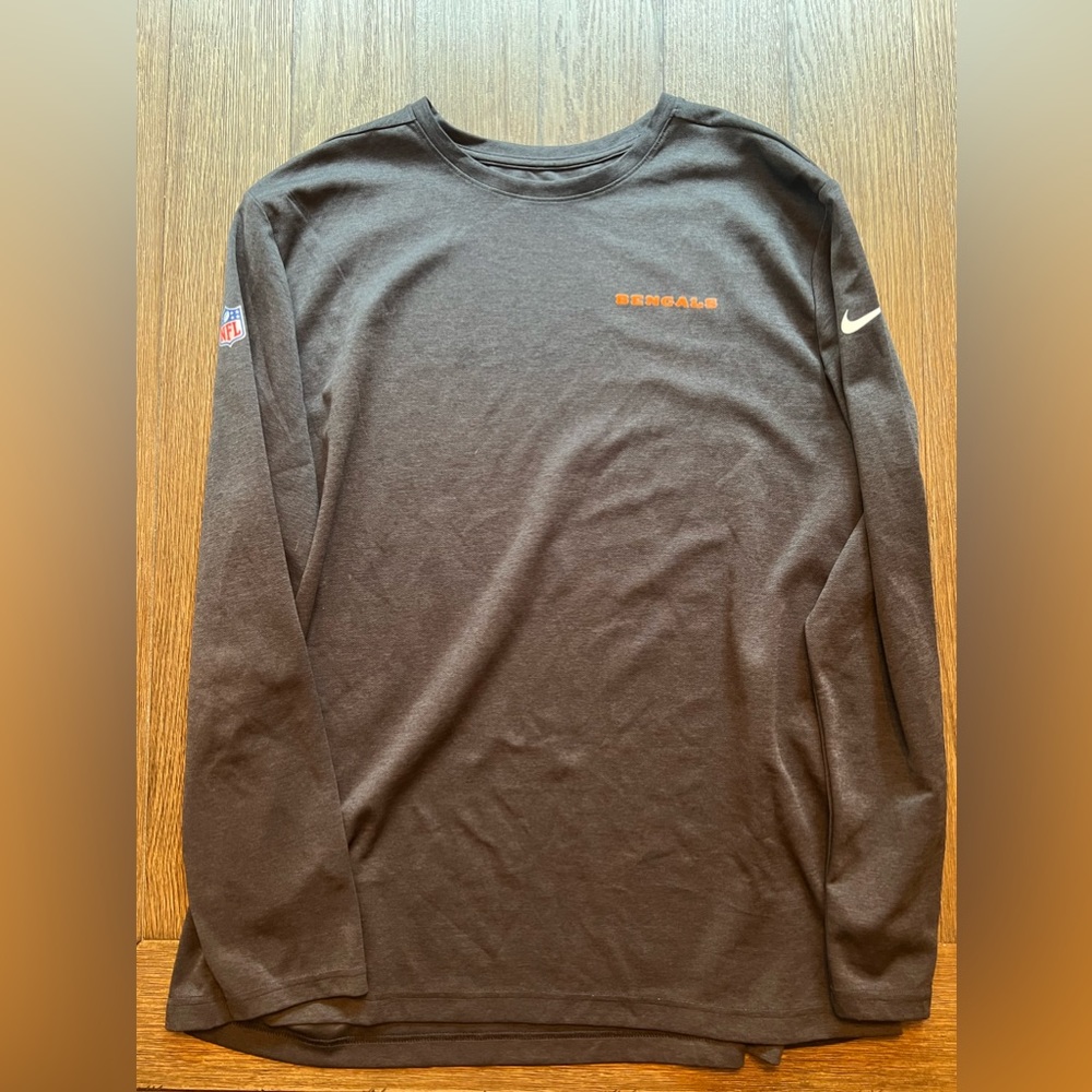 Cincinnati Bengals Nike Dri-Fit on field long sleeve t shirt